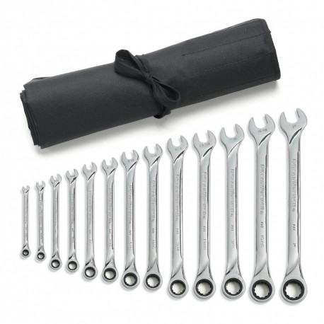GEARWRENCH XL Ratcheting Combination Metric Wrench Set 16 Pc., 12